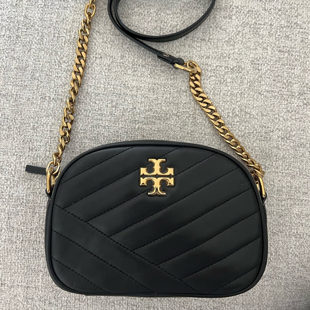 Tory Burch Black and Gold Crossbody Bag
